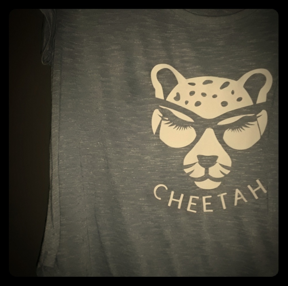 Blue Cheetah Shirt!!